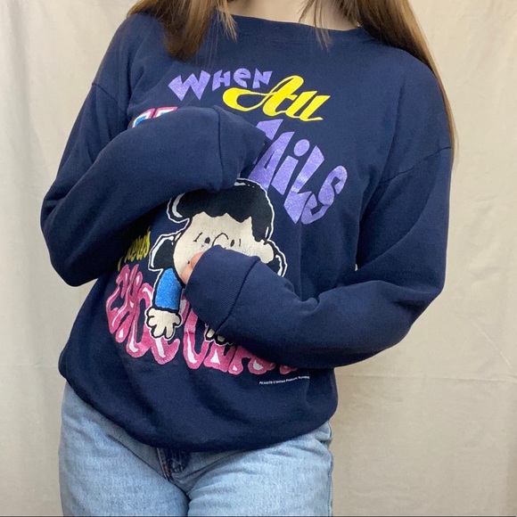 Peanuts When All Else Fails There’s Chocolate Top - Picture 3 of 5